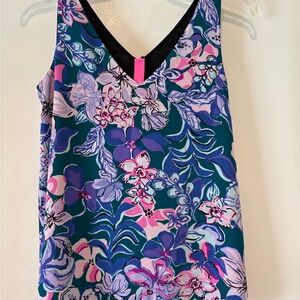Lilly Pulitzer Florin reversible top Tanzania Midnight Garden